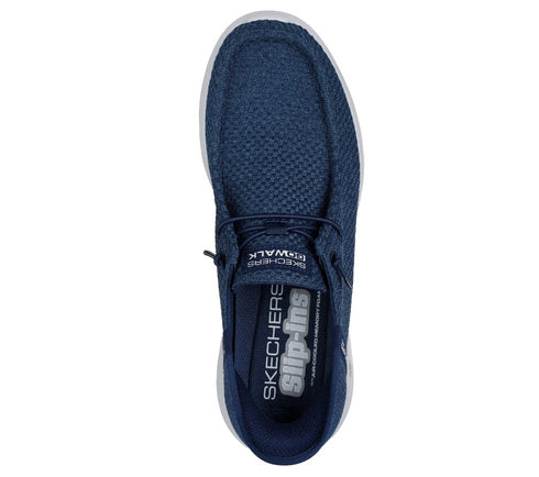 Espadrile sport, barbati, SKECHERS BOGDIN-ARLETT SLIP-INS 216285-NVY, bleumarin, textil